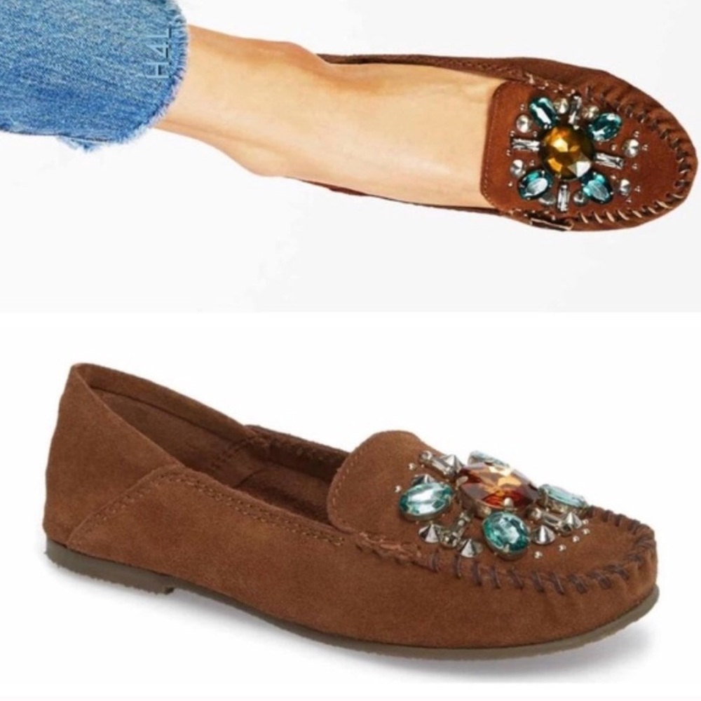 Free People Embellished Moccasins